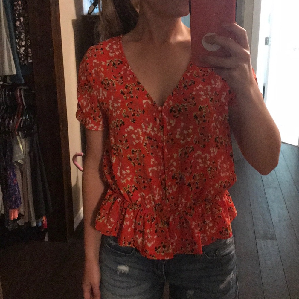 Sienna sky floral blouse